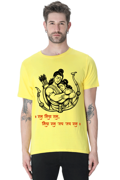 Sita Ram Pure Love Diwali Mens Pure Cotton Tshirt