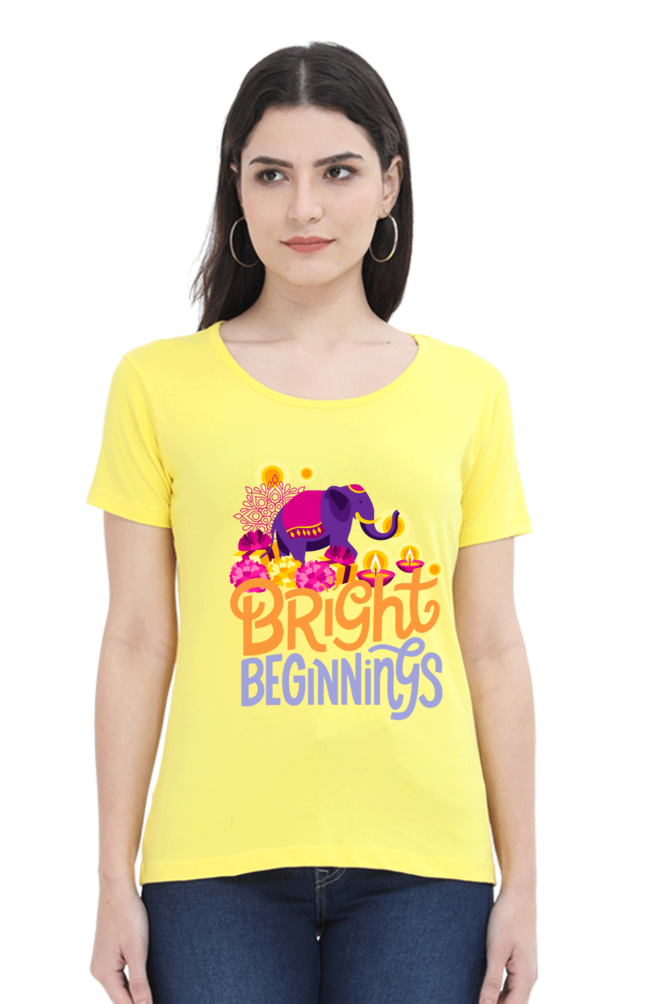 Bright Beginnings Womens Pure Cotton Tshirt