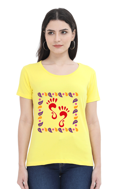 Laxmi Foot Diwali Womens Pure Cotton Tshirt