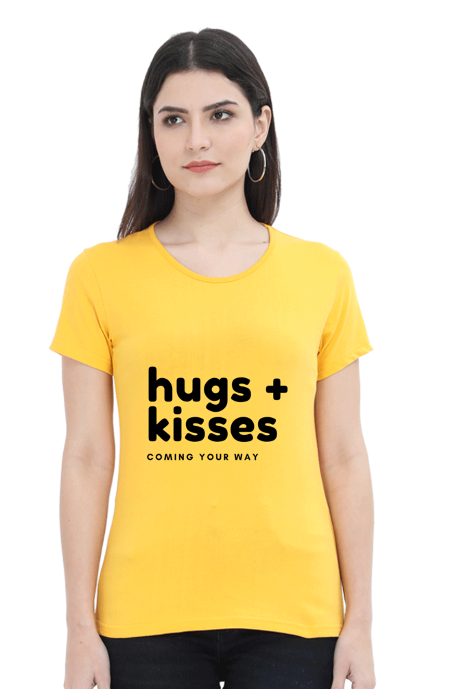 Hugs Plus Kisses Womens Pure Cotton Tshirt