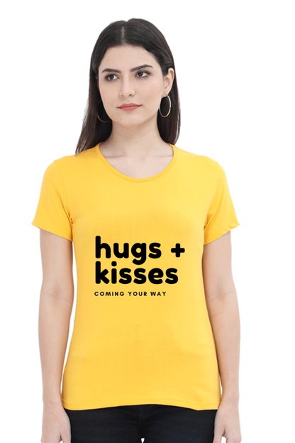 Hugs Plus Kisses Womens Pure Cotton Tshirt