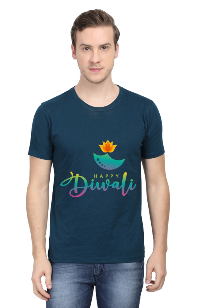 Diwali Mens Pure Cotton Tshirt