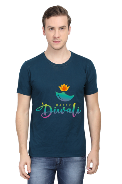 Diwali Mens Pure Cotton Tshirt