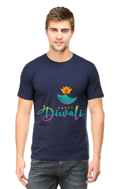 Diwali Mens Pure Cotton Tshirt