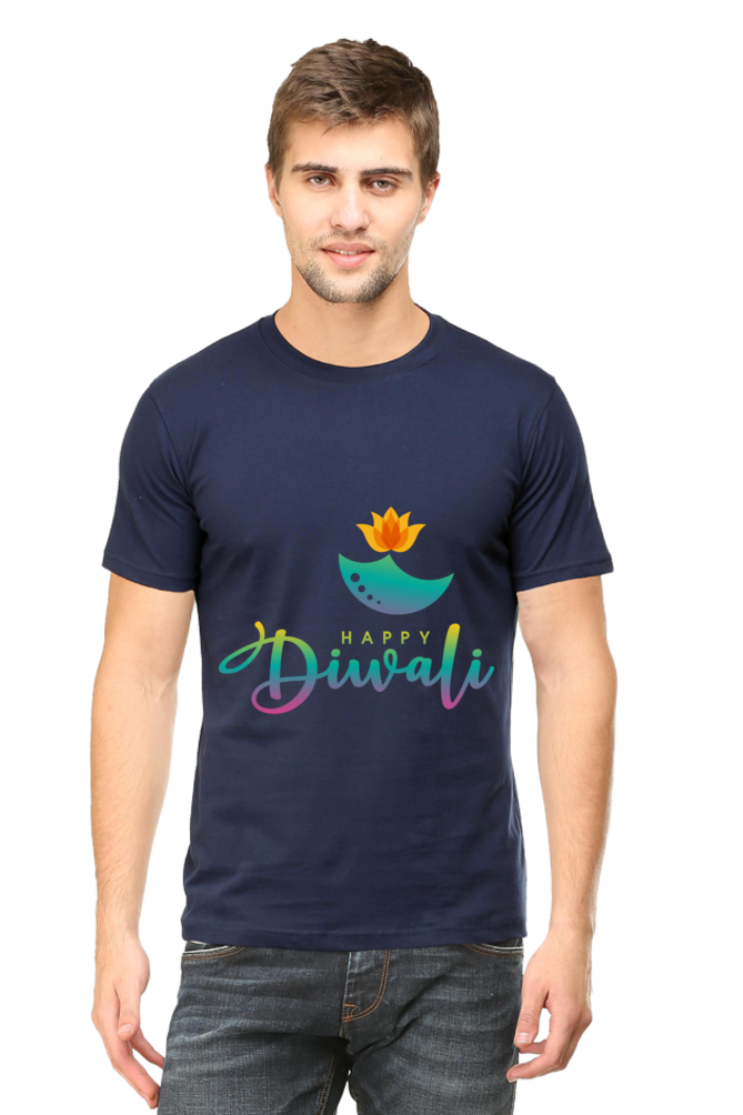 Diwali Mens Pure Cotton Tshirt