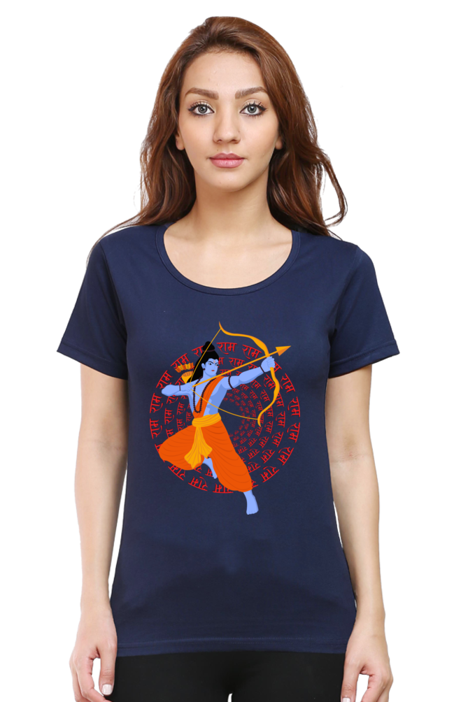 Jai Shree Ram Womens Pure Cotton Tshirt