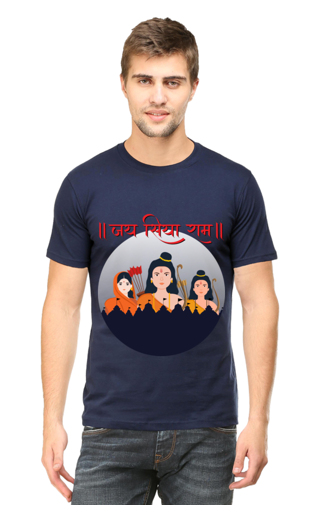 Jai Shree Ram Mens Pure Cotton Tshirt