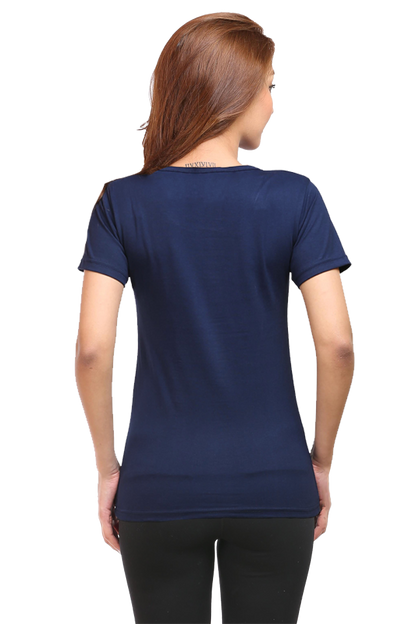 Multiple Peacock Feather Womens Pure Cotton Tshirt