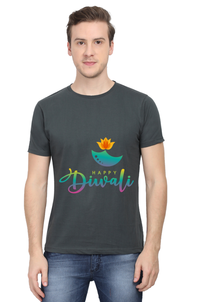 Diwali Mens Pure Cotton Tshirt