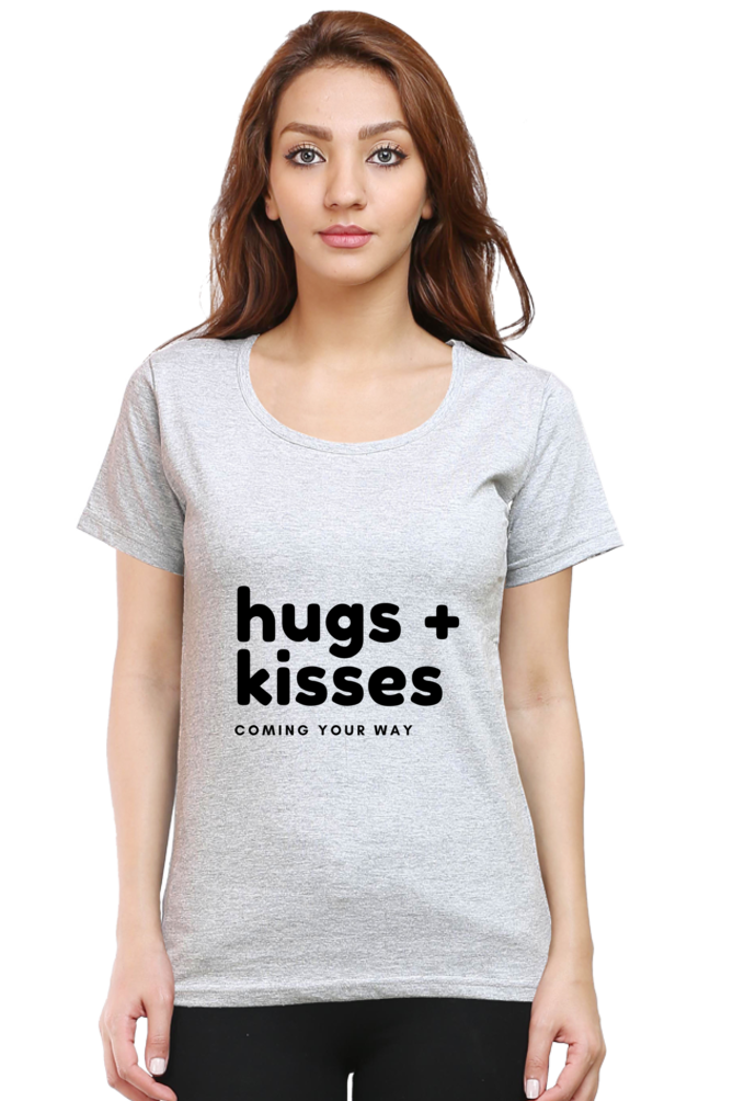 Hugs Plus Kisses Womens Pure Cotton Tshirt