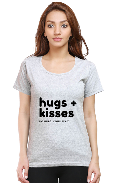 Hugs Plus Kisses Womens Pure Cotton Tshirt