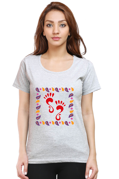 Laxmi Foot Diwali Womens Pure Cotton Tshirt