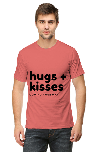 Hugs Plus Kisses Mens Pure Cotton Tshirt