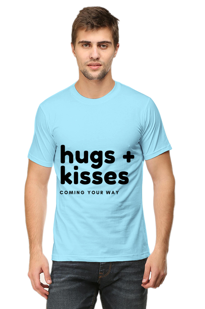 Hugs Plus Kisses Mens Pure Cotton Tshirt