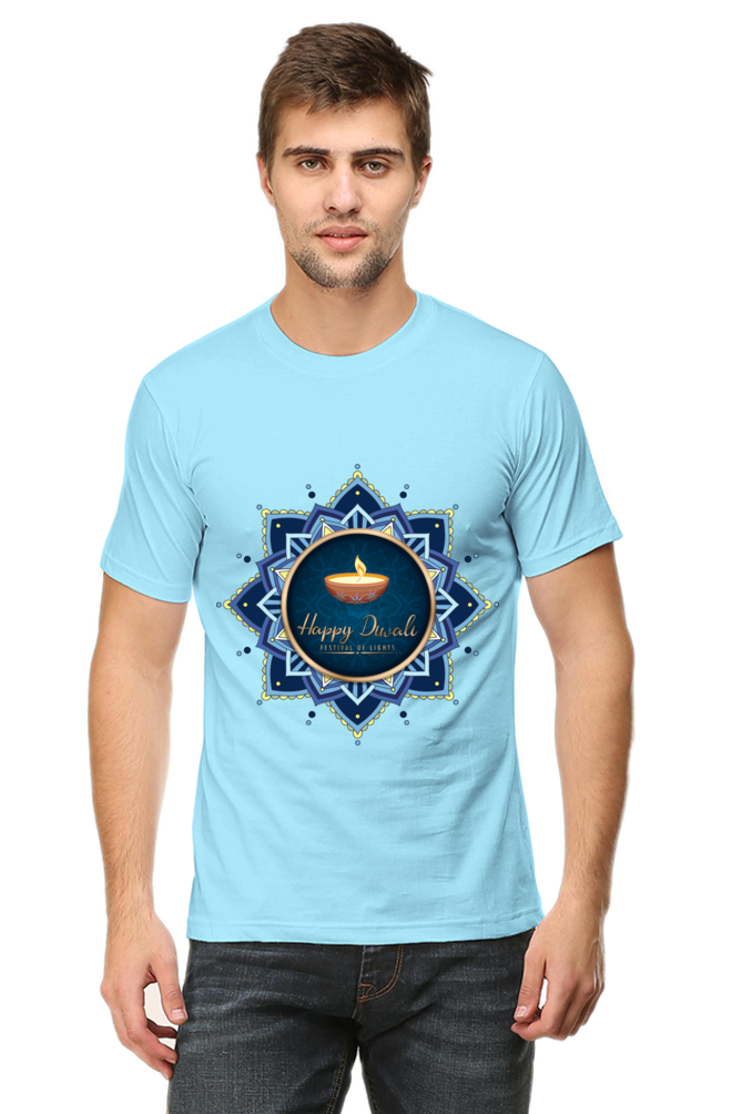 Diwali Mens Pure Cotton Tshirt