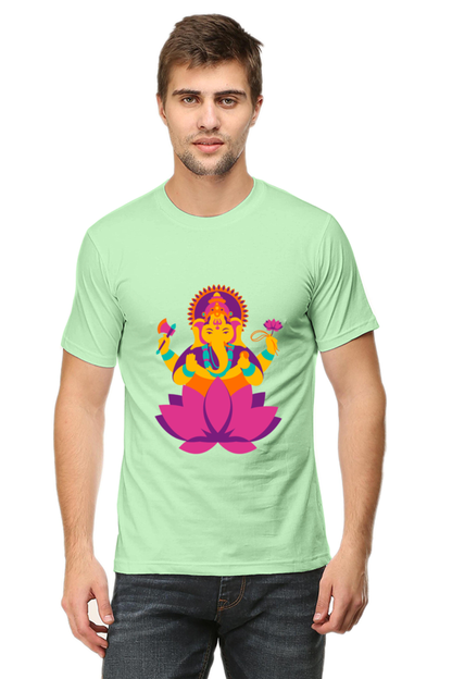 Ganesh Ji Diwali Mens Pure Cotton Tshirt