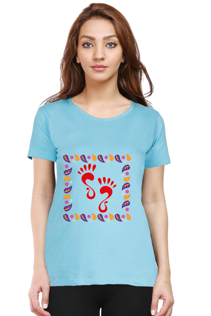 Laxmi Foot Diwali Womens Pure Cotton Tshirt