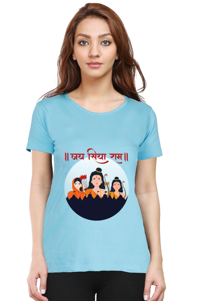 Jai Shree Ram Womens Pure Cotton Tshirt