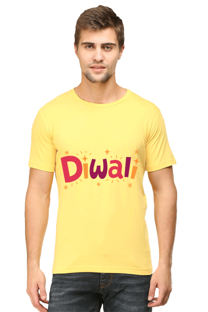 Diwali Mens Pure Cotton Tshirt