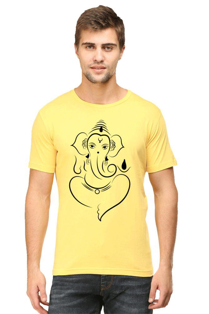 Ganesh Diwali Mens Pure Cotton Tshirt