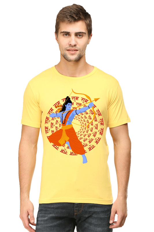 Jai Shree Ram Diwali Mens Pure Cotton Tshirt