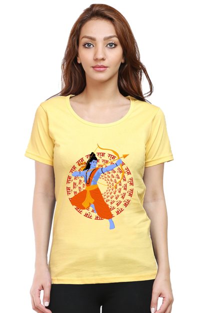 Jai Shree Ram Womens Pure Cotton Tshirt