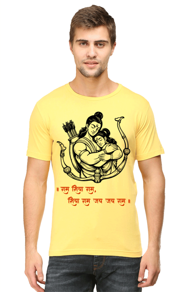 Sita Ram Pure Love Diwali Mens Pure Cotton Tshirt