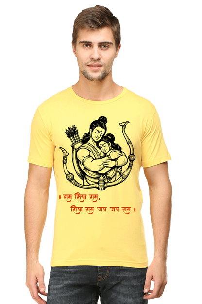 Sita Ram Pure Love Diwali Mens Pure Cotton Tshirt