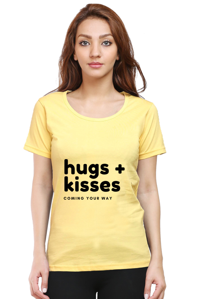 Hugs Plus Kisses Womens Pure Cotton Tshirt