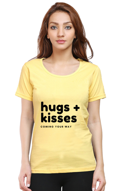 Hugs Plus Kisses Womens Pure Cotton Tshirt