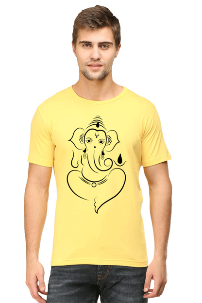 Ganesh Diwali Mens Pure Cotton Tshirt