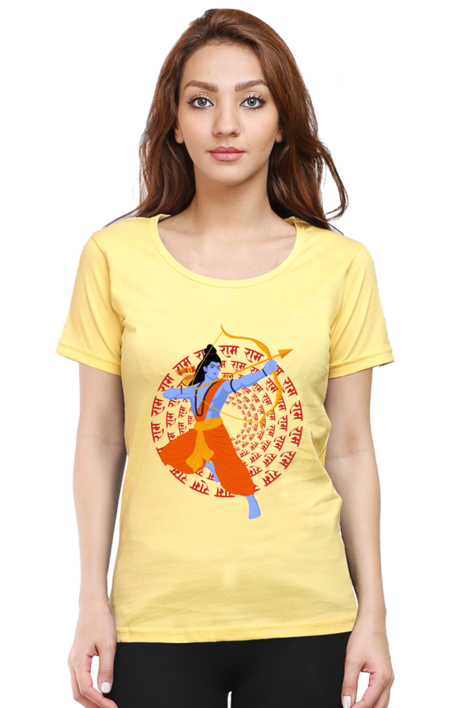 Jai Shree Ram Womens Pure Cotton Tshirt