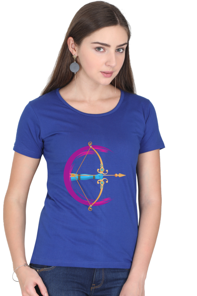 Ram Bow Arrow Womens Pure Cotton Tshirt