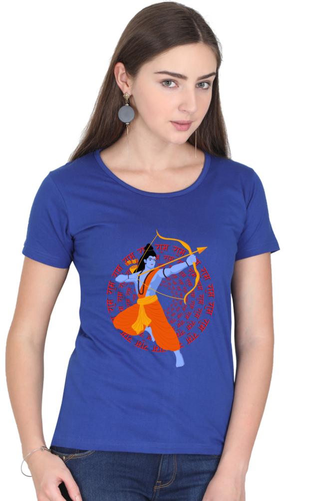 Jai Shree Ram Womens Pure Cotton Tshirt