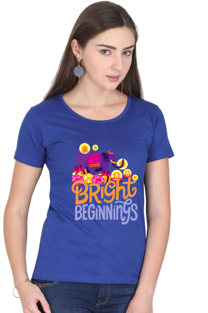 Bright Beginnings Womens Pure Cotton Tshirt