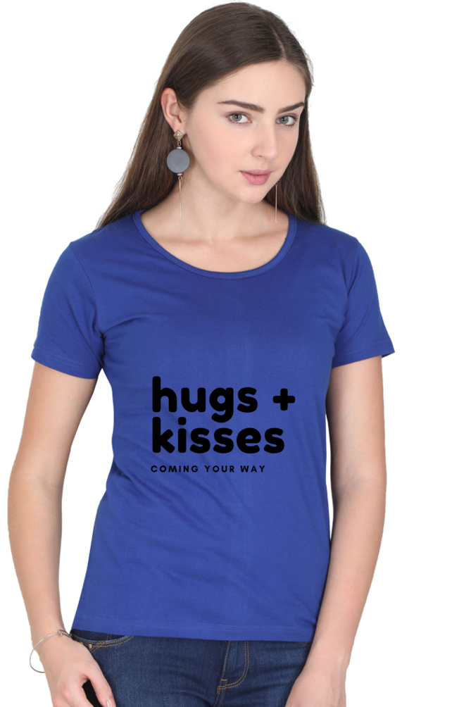 Hugs Plus Kisses Womens Pure Cotton Tshirt