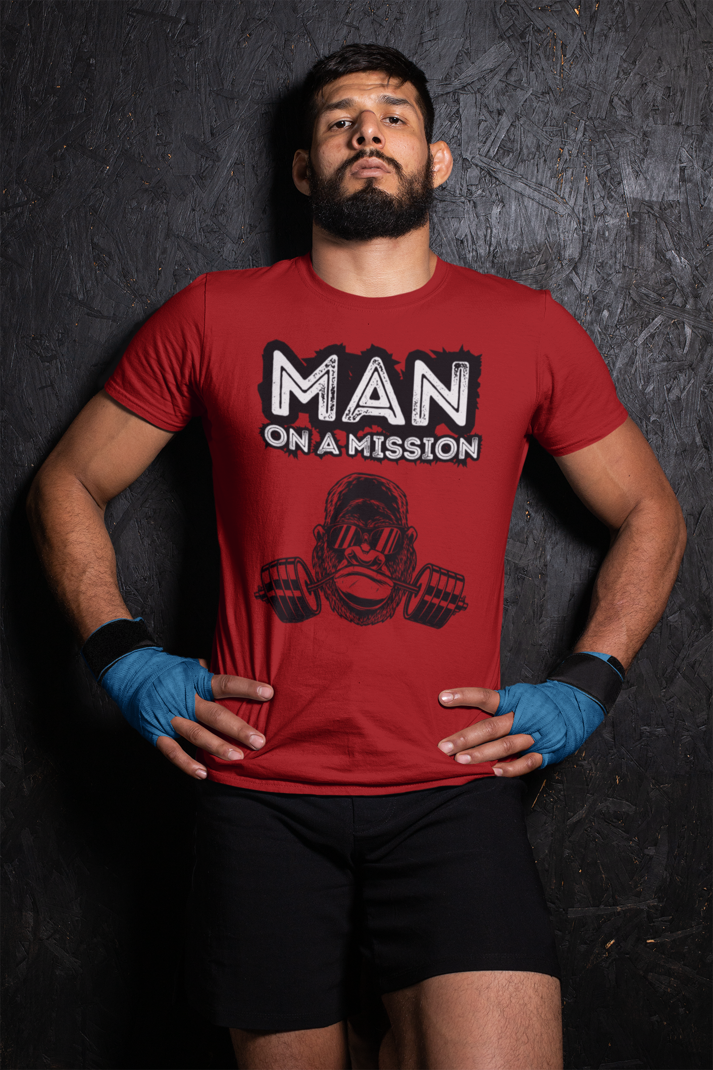 Man on a mission Mens Pure Cotton Tshirt