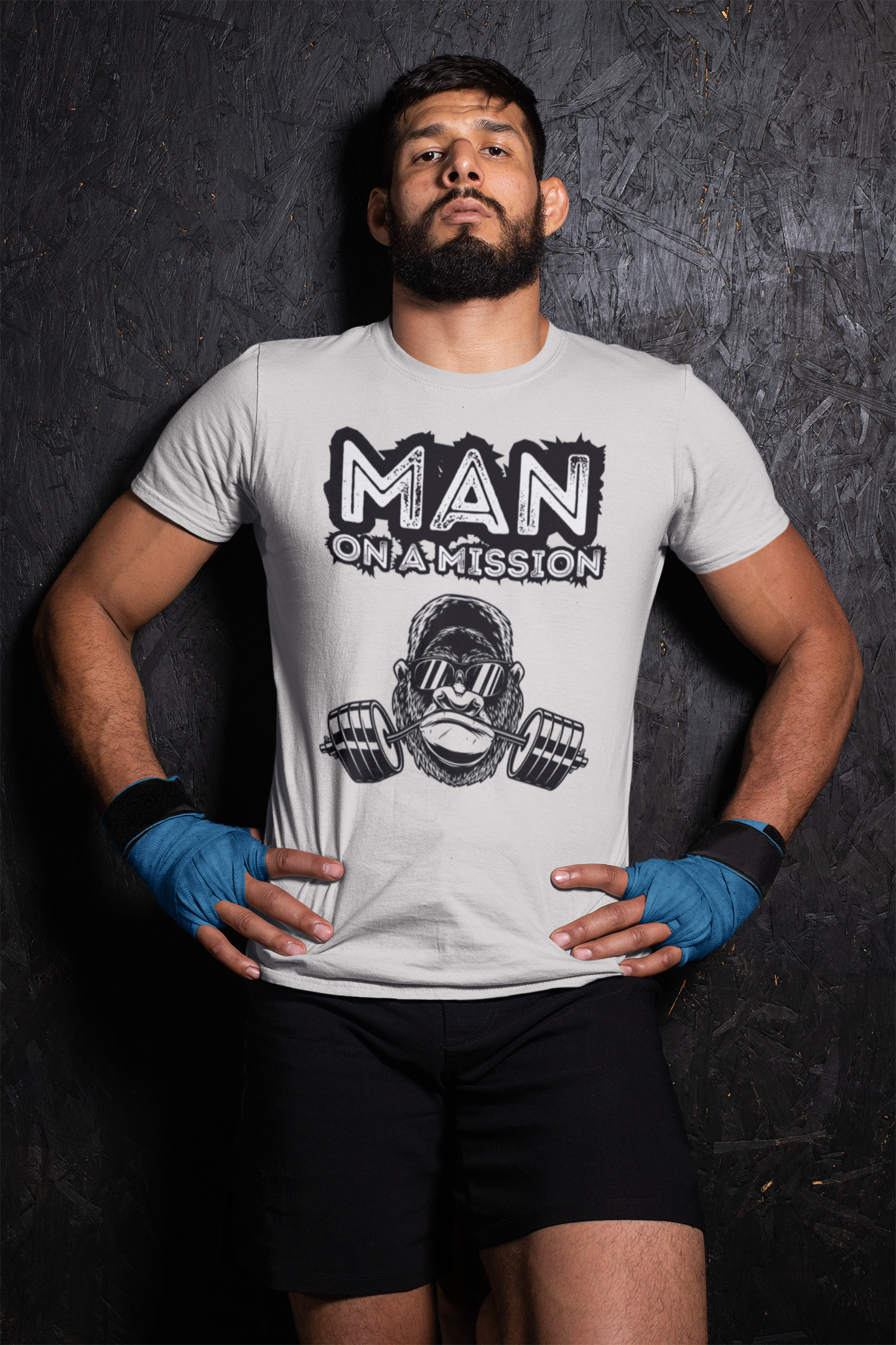 Man on a mission Mens Pure Cotton Tshirt