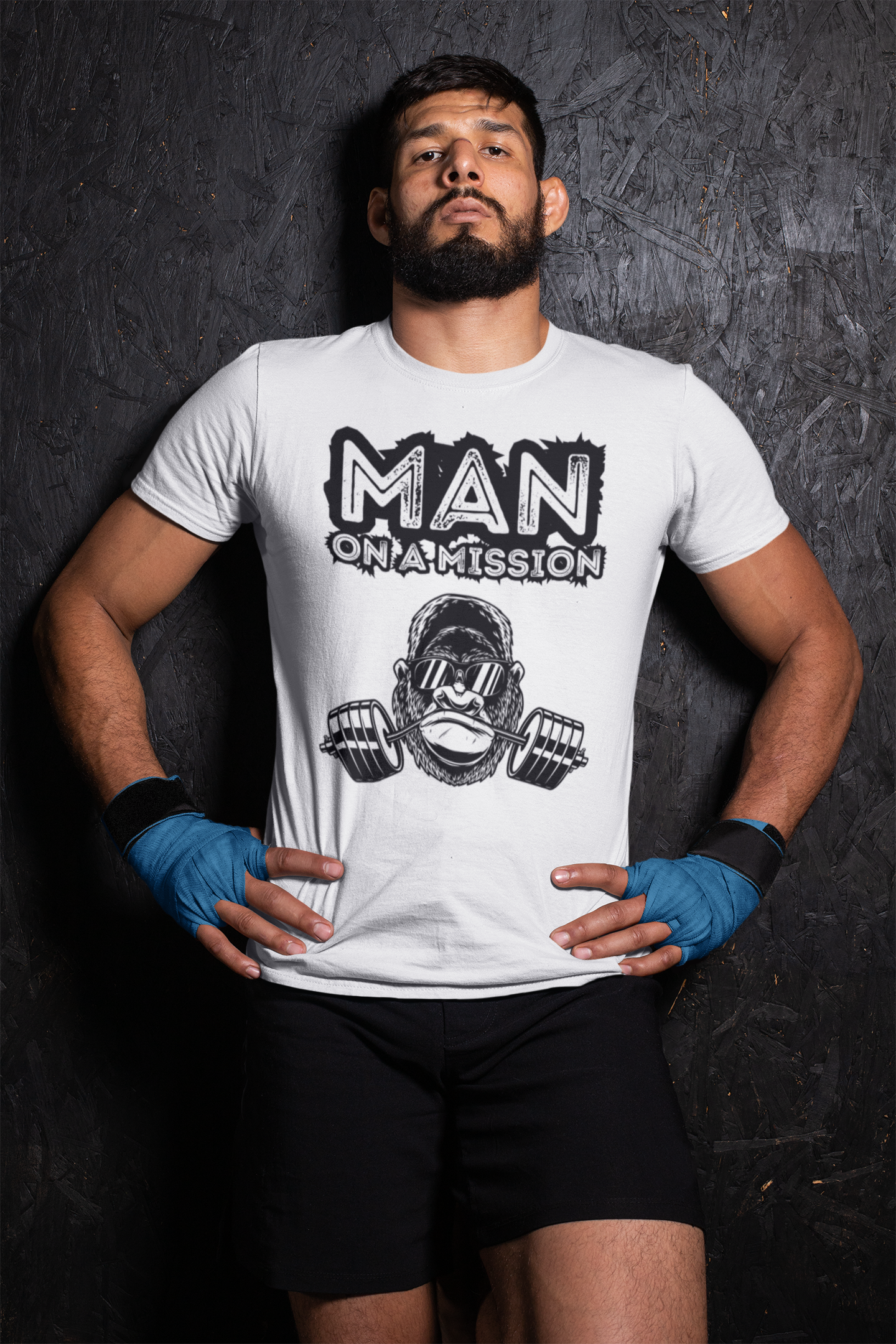 Man on a mission Mens Pure Cotton Tshirt